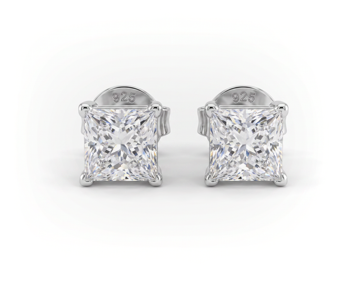 Solitaire Princess Studs